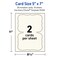 Avery Matte Ivory Invitation Cards, 5" x 7" Rectangle Flourished Edge